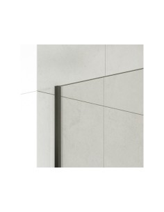 Paroi de douche fixe verre 8 mm avec bras | Sanitshop Plus 2