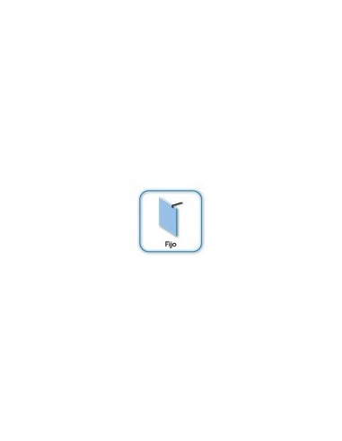 Paroi de douche fixe verre 8 mm avec bras | Sanitshop Plus