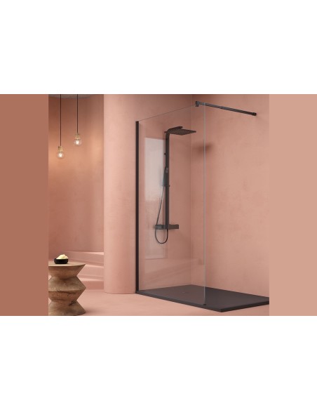 Paroi de douche fixe 8 mm hauteur 195 cm | Sanitshop Plus