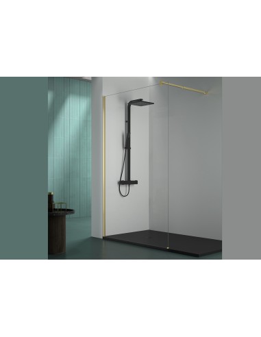 Paroi de douche fixe 8 mm hauteur 195 cm | Sanitshop Plus
