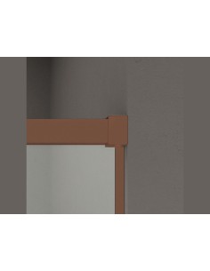 Paroi de douche coulissante cuivre 6 mm sur mesure | Basic 2