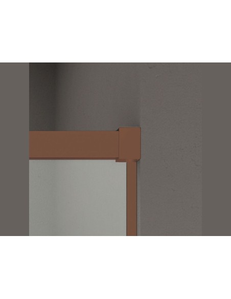Paroi de douche coulissante cuivre 6 mm sur mesure | Basic