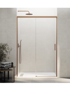 Paroi de douche coulissante cuivre 6 mm sur mesure | Basic