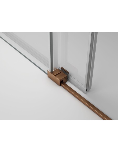 Paroi de douche coulissante cuivre 6 mm sur mesure | Basic