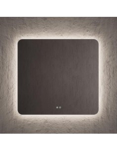 Miroir LED rétroéclairé anti-buée 60×80 cm Sun | Sanitshop Plus