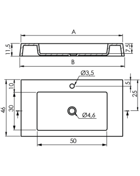 LAVABO SANYDUR SLATE CLEVER SANYCCES