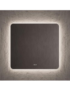 Grand miroir LED rétroéclairé anti-buée 120×80 cm Sun | Sanitshop Plus
