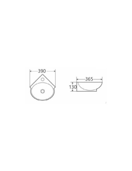 LAVABO SUSPENDUE 45R AQUORE