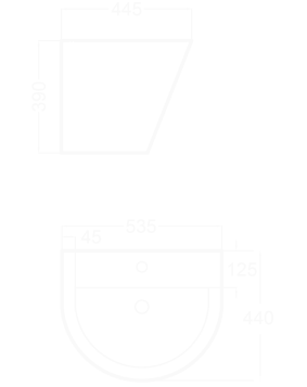 LAVABO ZERO ROUND  BECRISA