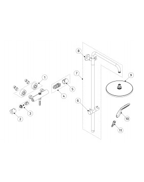 Colonne de douche BASIC PLUS - Collection BASIC PLUS - TRES