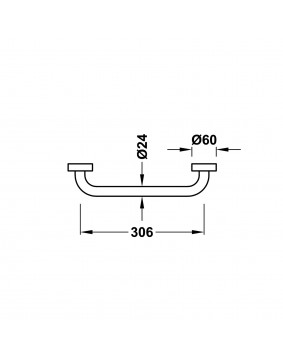 BARRE DE MAINTIEN EN ACIER INOX TRES GRIFERIA