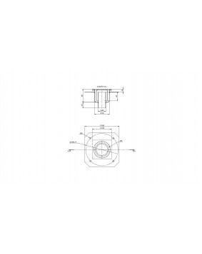 SIPHON 1 00*100 SORTIE VERTICALE LIMATEC