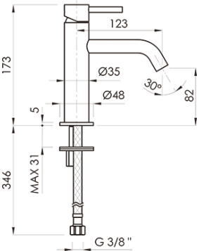 MITIGEUR LAVABO LOOP SANYCCES