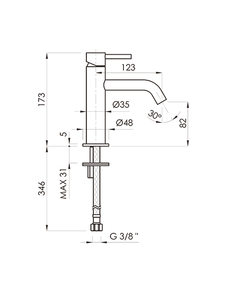 MITIGEUR LAVABO LOOP SANYCCES