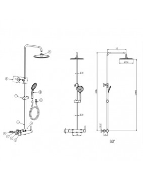 Colonne de douche INVERTER R - GME SIRIO