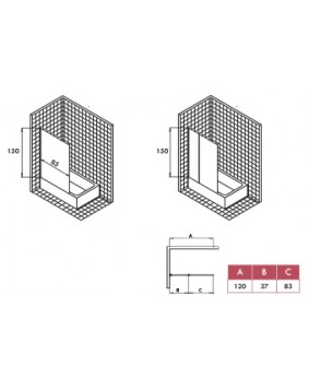 Screen  FIXE DE BAIGNOIRE 150X85 GME