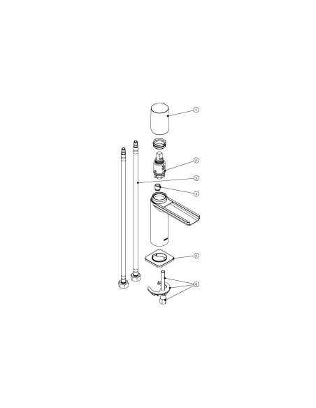 MITIGEUR LAVABO LOFT TRES GRIFERIA