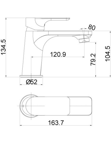 MITIGEUR LAVABO GIR BORRAS