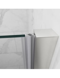 PAROI DE DOUCHE AVEC FERMETURE PROFILE AIMANT  OPEN COMBI B GME 2