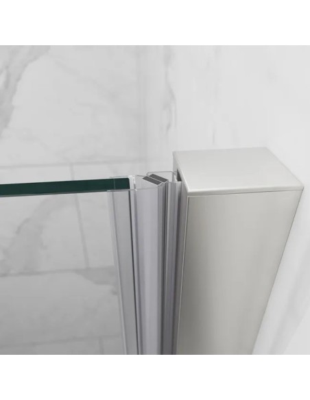 PAROI DE DOUCHE AVEC FERMETURE PROFILE AIMANT  OPEN COMBI B GME