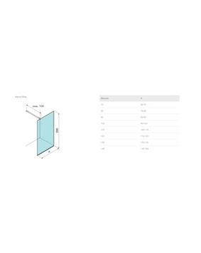 PAROI FIXE SINGLE CHROME SANYCCES