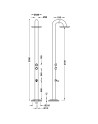 COLONNE DE DOUCHE ÉXTÉRIEURE EN ACIER INOXYDABLE 316 TRES GRIFERIA