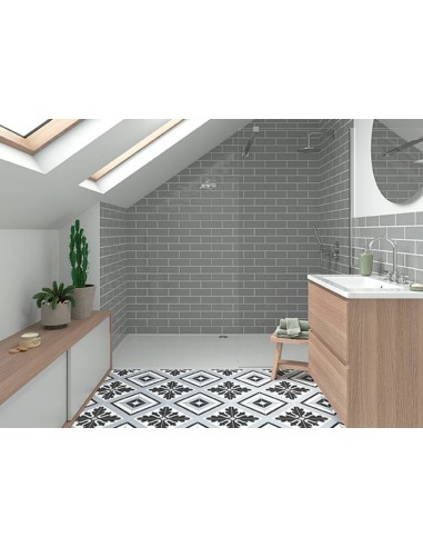Carrelage Decor Max Black Mayolica - Grès cérame décoratif pour sol et mur.