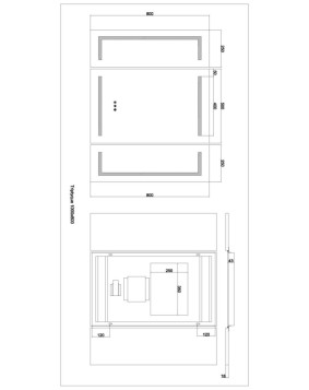 MIROIR TRIPTYQUE PRADEL