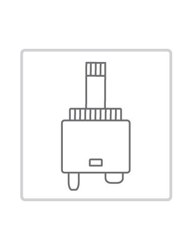 KIT ROBINET B-SYSTEM THERMOSTATIQUE  ENCASTRÉ À 2 VOIES POUR BAIGNOIRE ET DOUCHE TRES GRIFERIA