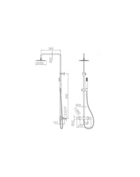 COLONNE DE DOUCHE THERMOSTATIQUE MONZA IMEX