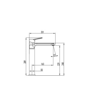 MITIGEUR LAVABO HAUT  RHIO - GME