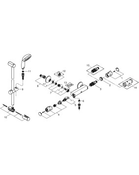 MITIGEUR DE DOUCHE THERMOSTATIQUE GROHTHERM 800 GROHE