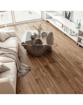 CARRELAGE LAME DE PARQUET DIM 15*90  TOWN NOGAL CERPA CERAMICA