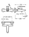 MITIGEUR BAIN DOUCHE FLAT TRES GRIFERIA