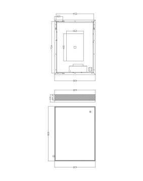 MIROIR  LED BOREAL PRADEL 80*60