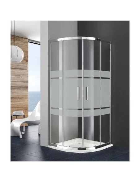 PAROI DE DOUCHE SEMI  CIRCULAIRE PRESTIGGE FROST PLUS-GME