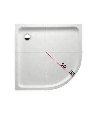 PAROI DE DOUCHE SEMI  CIRCULAIRE PRESTIGGE FROST PLUS-GME