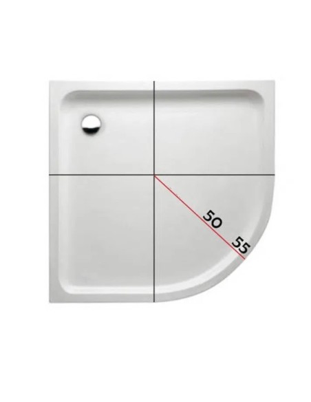 PAROI DE DOUCHE SEMI  CIRCULAIRE PRESTIGGE FROST PLUS-GME