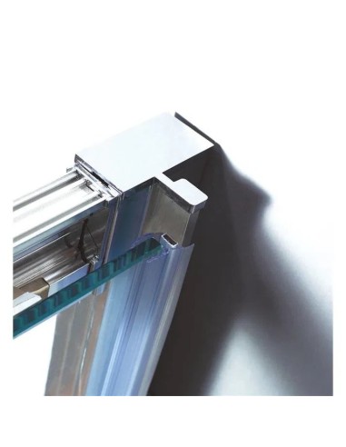 Paroi de Douche PRESTIGE TITAN Porte frontale + Porte latérale fixe