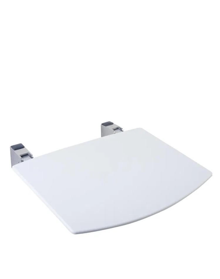 SIÈGE DE DOUCHE PLIABLE POUR MONTAGE MURAL EN polypropylène BLANC NOFER