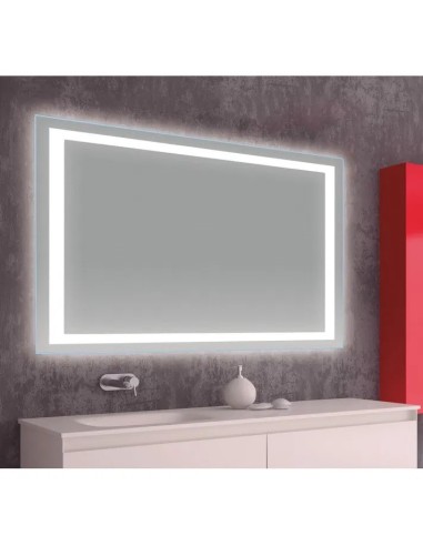 MIROIR RECTANGULAIRE B 919 LED BORD POLI BATH STAGE