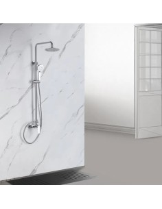 COLONNE DE DOUCHE AVEC DOUCHETTE ET POMMEAU DE DOUCHE NATURE SKY BATH 2