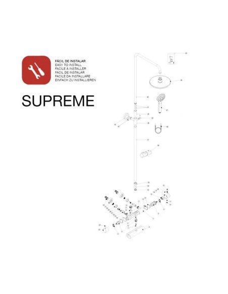 COLONNE DE DOUCHE SUPREME SKY BATH