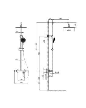 COLONNE DE DOUCHE  INVERTER R - GME SIRIO