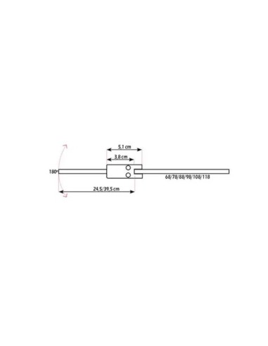 PAROI DE DOUCHE SCREEN MOVING FROST PLUS GME