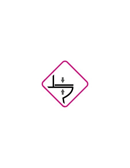 WC SUSPENDU PACK MAGENTA BECRISA