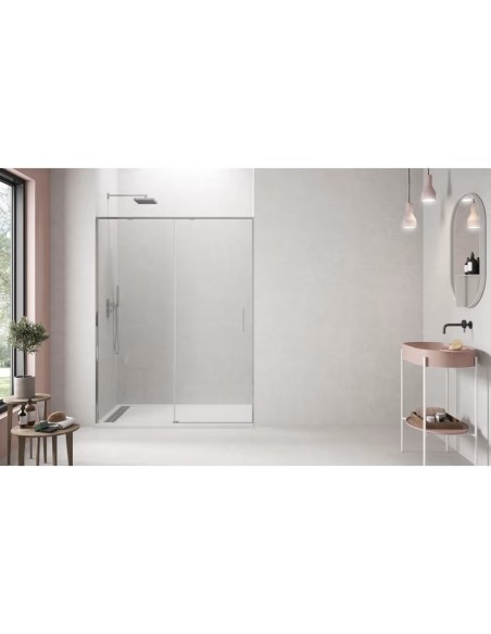 PAROI DE DOUCHE  TWENTY FIXE  + PORTE COULISSANTE- GME