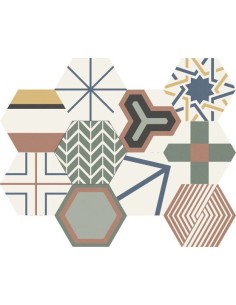 CARRELAGE DIM 23*26 HEXAGON NICE MIX APE GRUPO 2