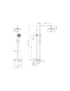 COLONNE DE DOUCHE ROUND ELITE GME 2