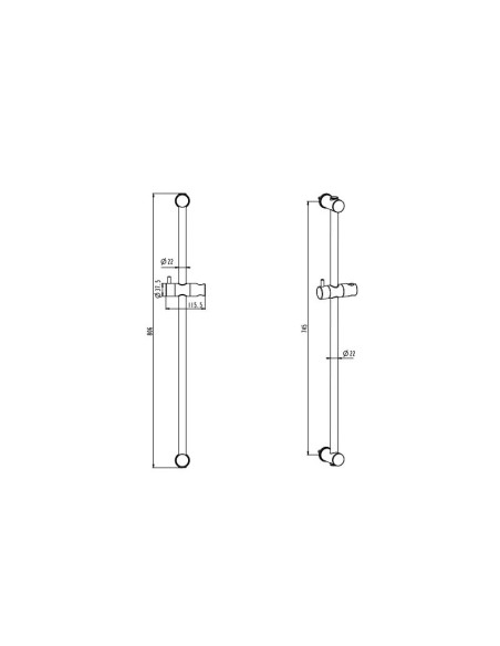 MITIGEUR DOUCHE THERMOSTATIQUE ROUND GME
